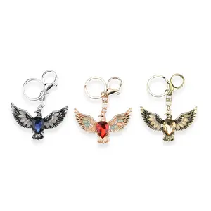 Shop LC Multi Color Glass and Crystal 3-piece Set Eagle Keychain