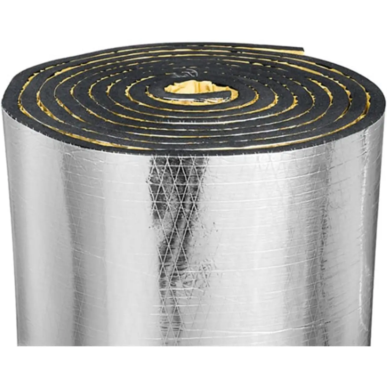 Automobile Lightweight Square Heat & Sound Deadening Insulation Mat, 394 mils 10.8 Sqft Aluminum Foil Finish, Blocks 98% of Radiant Heat Transfer, 40in x 40in for Auto Hoods, Engine, Trunk