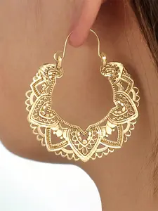 Women's Copper Earrings Set, Hoop Earrings for Women, Elegant Jewelry Gift for Women, Perfect Anniversary Wedding Party Accessory, All-Season Wear