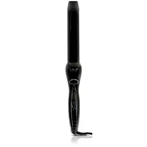 ISO Beauty ISOTWCBG32MM-705 The Digital Twister - 32mm Tourmaline-Infused Ceramic Pro Curling Wand w/ Cool Tip - Gold Collection - Black