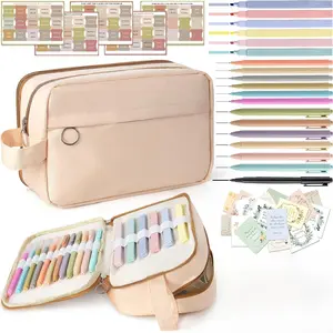 Study Supplies,  Journaling Kit with No Bleed Bibles Highlighters and Pens, Storage Bag, Tabs, Sticky Notes, Ideal Christian  Gifts for Women