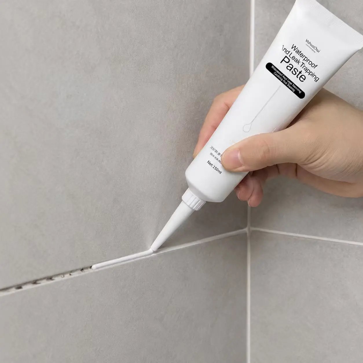 150ml Super Gap Filler Waterproof Joint Filler Paste Kit, 150ml Gap Repair Sealant for Bathroom Kitchen Sink Tile Edges