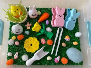 Easter Egg Hunt Sensory Bin, Classic Novelty Stress Relief Toy for Kids