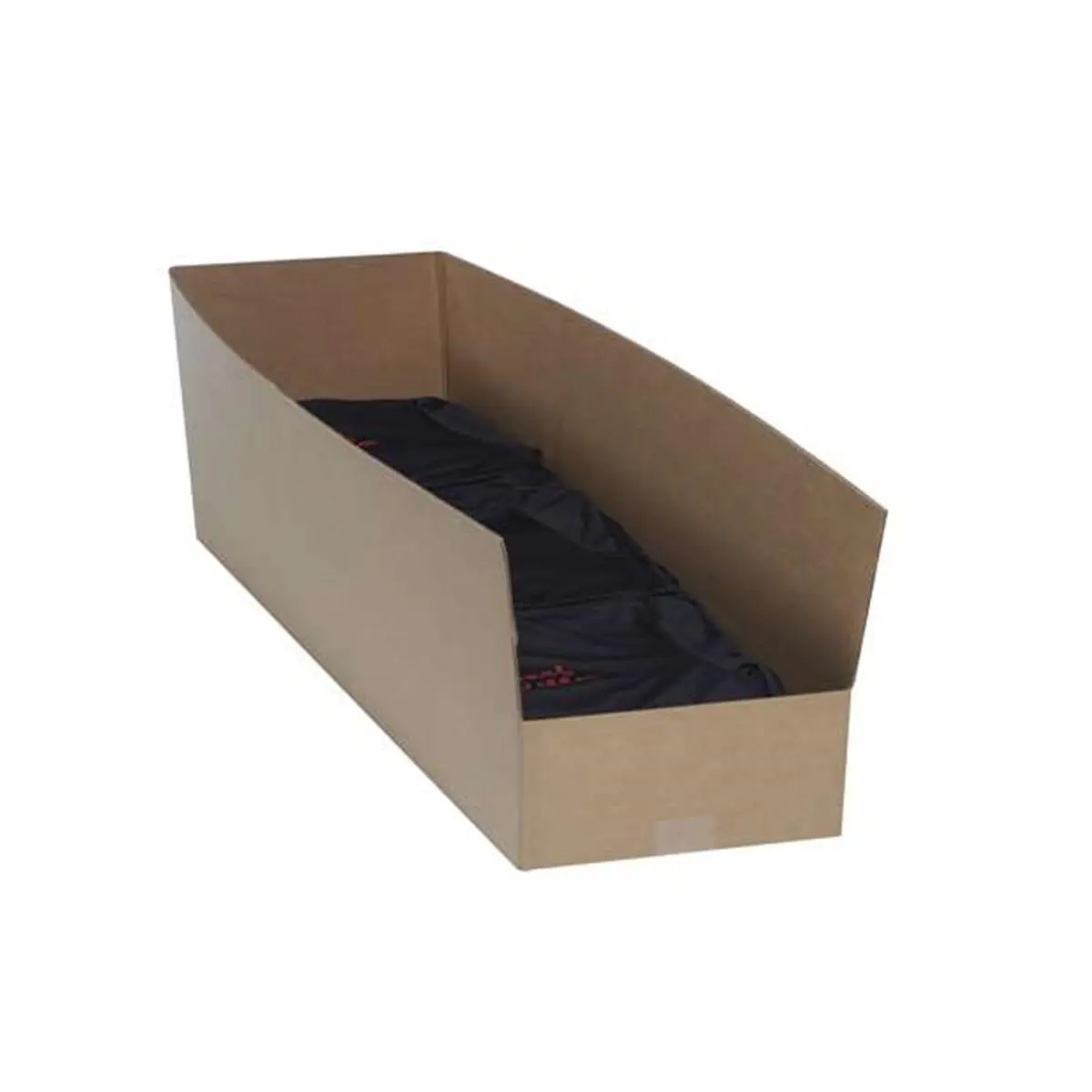 212 MAIN C-Flute Corrugated Warehouse Rack Bins Organizer, 10-Pack 10x42x10 in. 200 ECT-32 Kraft Storage Boxes for Home Organization