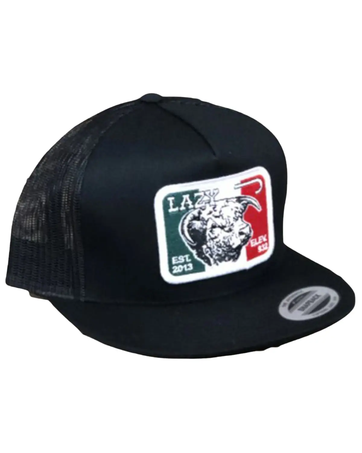 Lazy J Ranch Wear Men's Men'S Elevation Mexican Flag Patch Ball Cap - Blkblk4melev