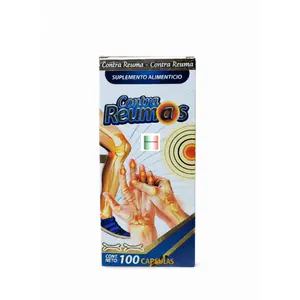 Contra Reumas Antioxidant 100 capsule  Antioxidant with Glucosamine, Collagen, Vitamin C, Omega 3  Dietary Fitness Supplement-Healthcare