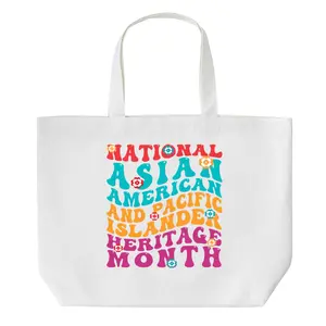 National Asian American And Pacific Islander Heritage Month Groovy Floral Tote Bag