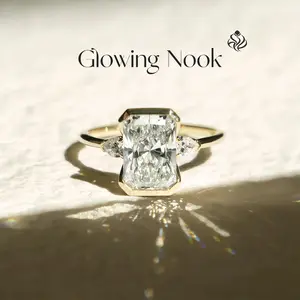 Personalized Design Classic Square Diamond Zircon Engagement Diamond Ring Wedding Season Engagement Proposal Ring Gorgeous Style Jewelry