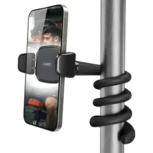 Flexible Phone Holder for Treadmill, Spin Bike, Stroller, Shopping Cart, Desk, Portable Gooseneck 16.5” Long Arm Phone Mount for 4.7”-6.9" Smartphones