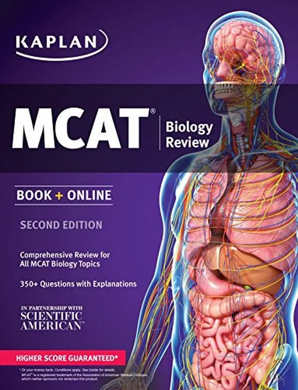 USED Book - Kaplan MCAT Biology Review: Book + Online (Kaplan Test Prep) by Kaplan (Paperback) - english