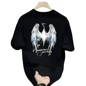 Trendy Casual T Shirt for Men Summer Streetwear Tee Fashion Round Neck Short Sleeve Top Minimalist Everyday Style Good Graphic Tees Men's Graphic Tees T Shirts for Men Urban Fashion Casual Wear Trend Inspired Outfit Essential Gift for Him
