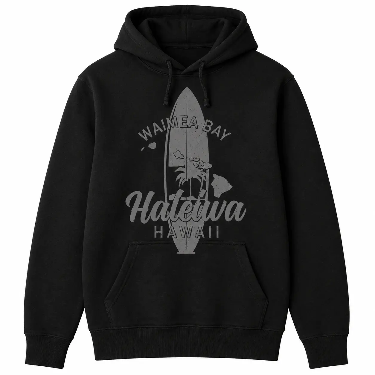 Men's Hawaiian Surf Hoodies, Casual Menswear Tops for Beach, Surfing Activities