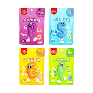 Amos MBTI Personality Test Gummy Candy Assortment - 4 Flavor Variety Pack (4x45g) - Real Fruit Juice, Fun Chewy Snacks, Random Packaging