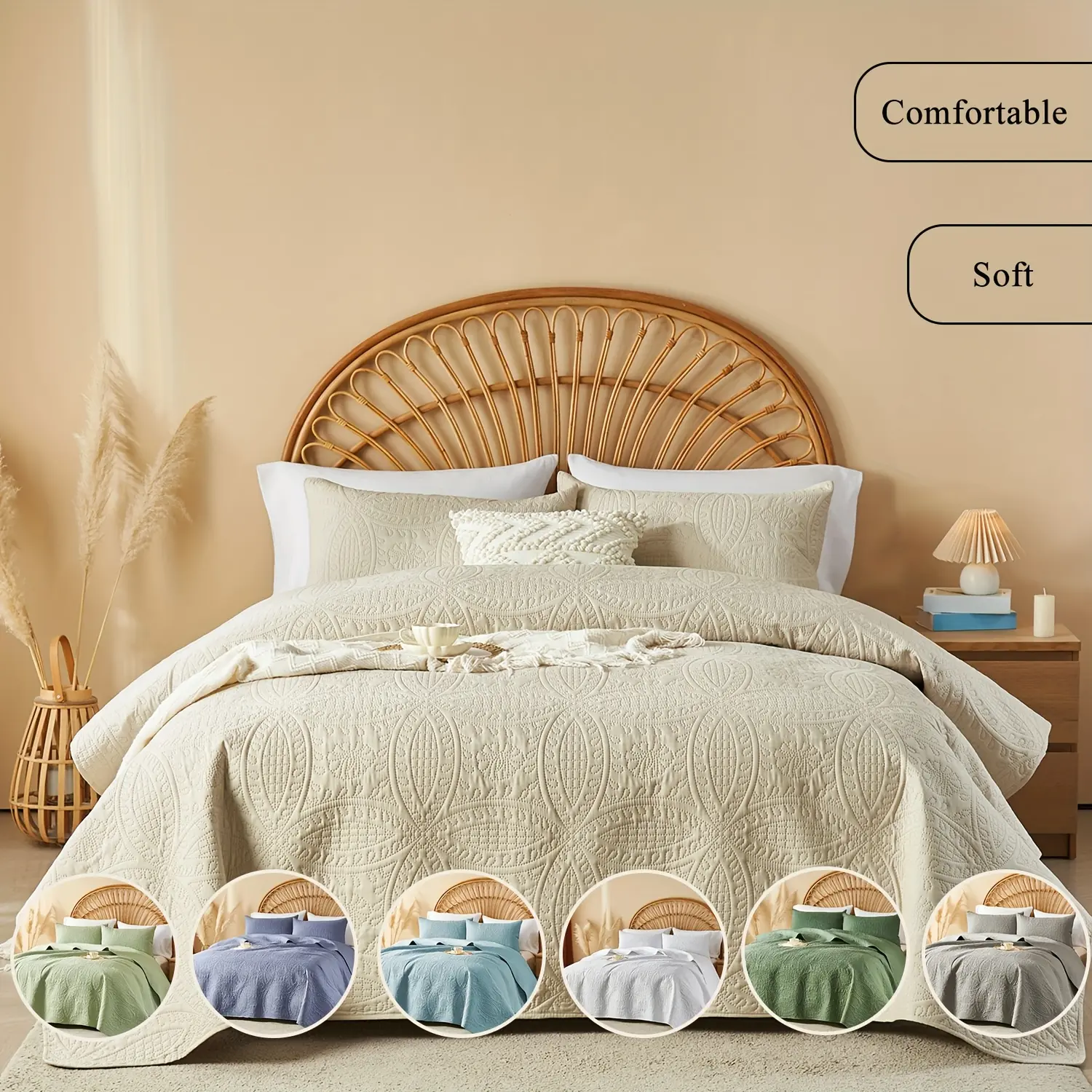 2/3pcs Cooling & Refreshing Summer Quilt Set - Multiple Colors Plus Random Color Available - Lightweight Breathable Microfiber Bedspread - Modern Coin Pattern Coverlet All Season - Holiday Gifts For Family Friends (1 Quilt, 1/2 Pillow Shams)