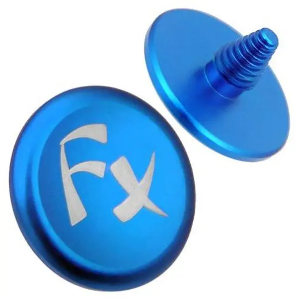 Fotodiox Shutter-Button-FX-Blue 12 mm Soft Shutter Release Anodized Aluminum Concave Button for Camera, Blue