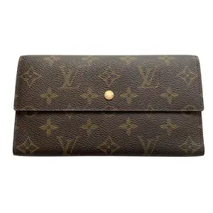 Pre-owned Louis Vuitton monogram womens sarah long wallet TH1928 authentic with COA