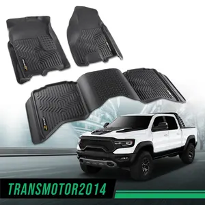 CROSSDESIGN All Weather TPE Floor Mats Waterpoof Fit For 2009-2024 Dodge Ram 1500 Classic Crew Cab
