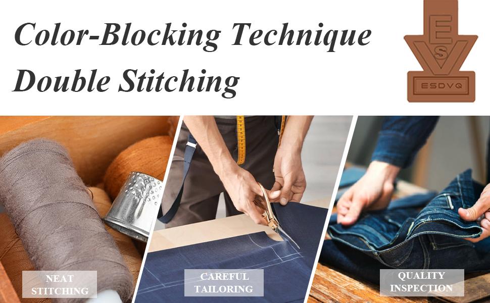 Men's Loose Fit Embroidered Jeans - Cotton Denim Work Pants for Men Everyday Casual Classic Streetwear Style