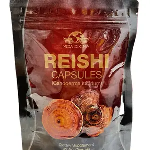 Vida Divina Reishi Capsules - Ganoderma Lucidum for Daily Wellness Support - 90 Veg Capsules - Dietary Supplement