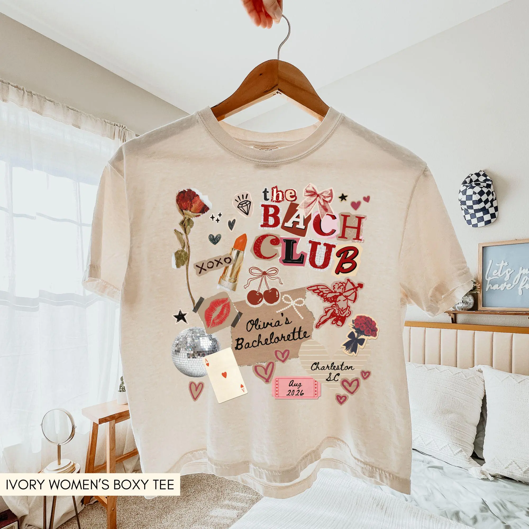 Custom Bachelorette Shirt Comfort Colors Bridal Party Boxy Tee Personalized Bach Club Shirts Bachelorette Weekend Bridal Crew Top