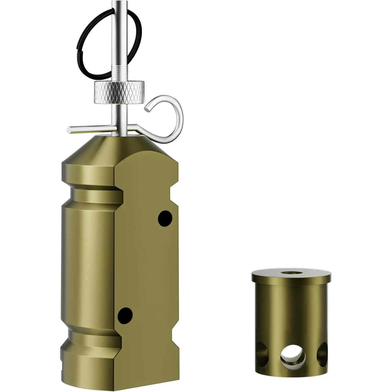 Perimeter Trip Alarm - 12 Gauge Camp Trip Wire Device with .22 Adapter & 209 Primer, Outdoor Aluminum Early Warning Home Security System for Protection, Loud Alert
