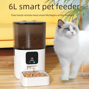 6L Large Capacity Remote Control App/2.4G Pet Automatic Feeder Cat Timed Wifi Smart Feeding Machine wheelchair