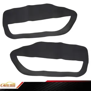 Leather Cover Door Kit Panel Insert Cards Fit For Ford Mustang 2005-09Black 2PC Upgraded Version