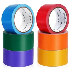 6-Pack Colored Duct Tape – 2" x 15 Yards Each, Heavy Duty Waterproof Tape in Rainbow Colors