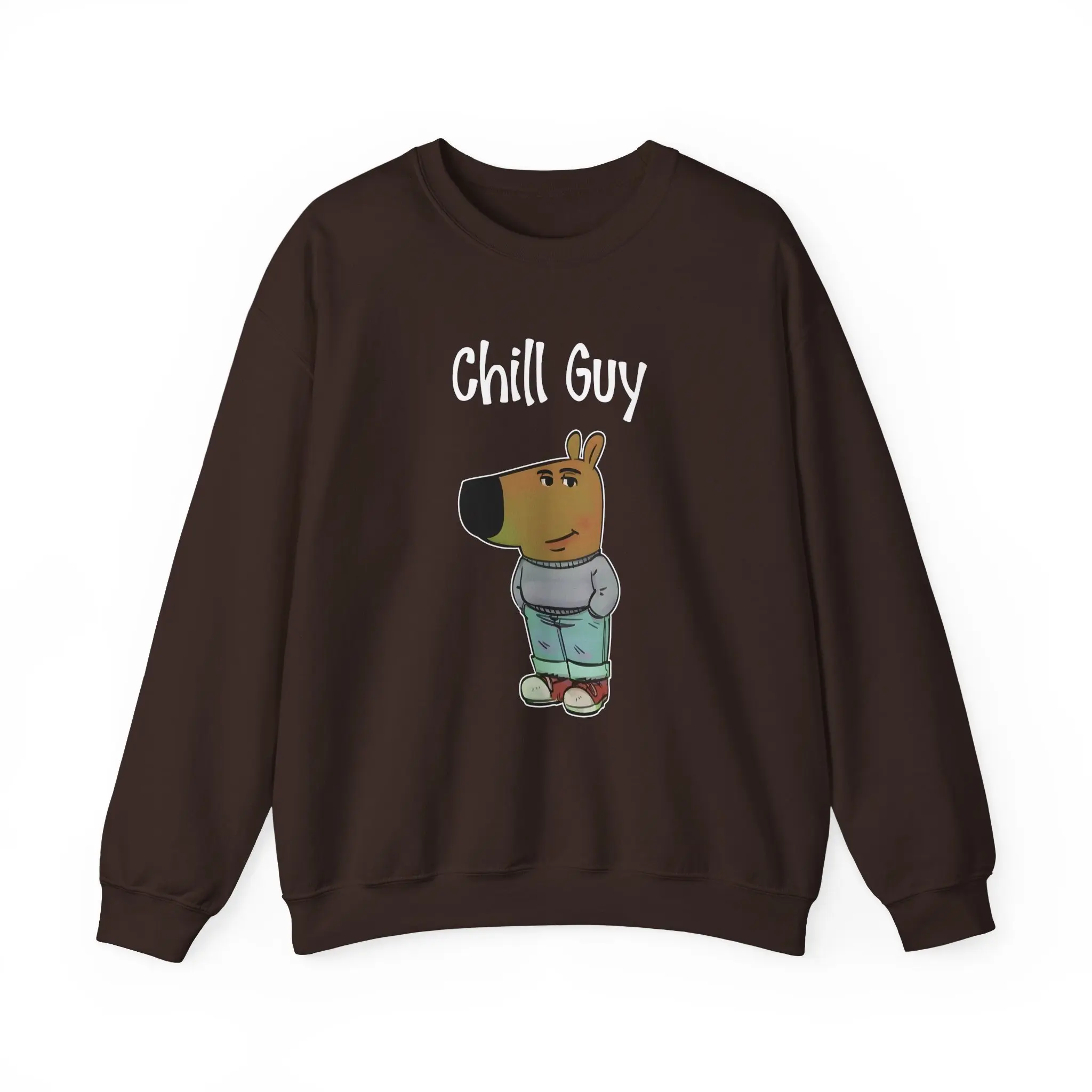 Chill Guy Shirt Sweatshirt Hoodie, Meme Shirt, Viral Dog Cartoon Shirt, Chill Guy Meme Gift, Boyfriend Gift Shirt, Funny Boyfriend Shirt, Unisex Hoodie Sweatshirt