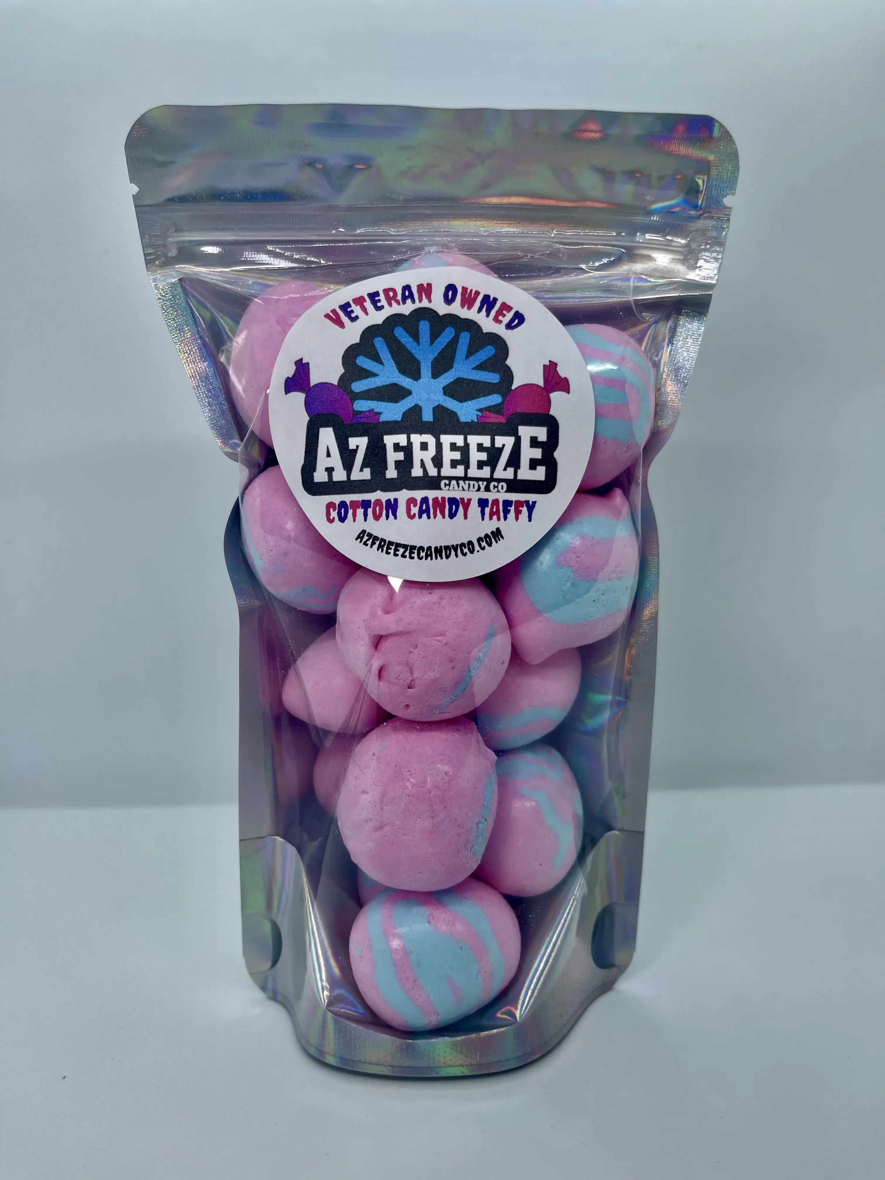 Freeze Dried Cotton Candy Taffy Candies Snack Sweet Bite