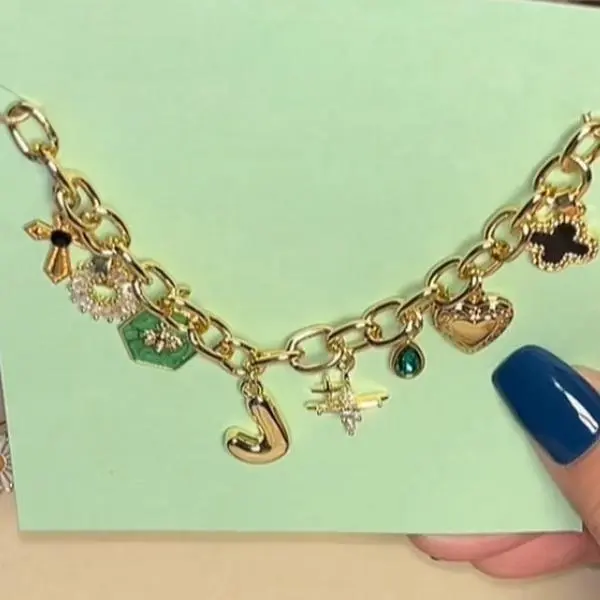 Personalized Charm Bracelet - Interactive Design Your Own Unique Style Charm Bracelet Jewelry Gift for Loved Ones