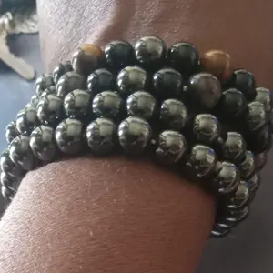 authentic hematite bracelets for men and woman spiritual protection tiger eye as well
