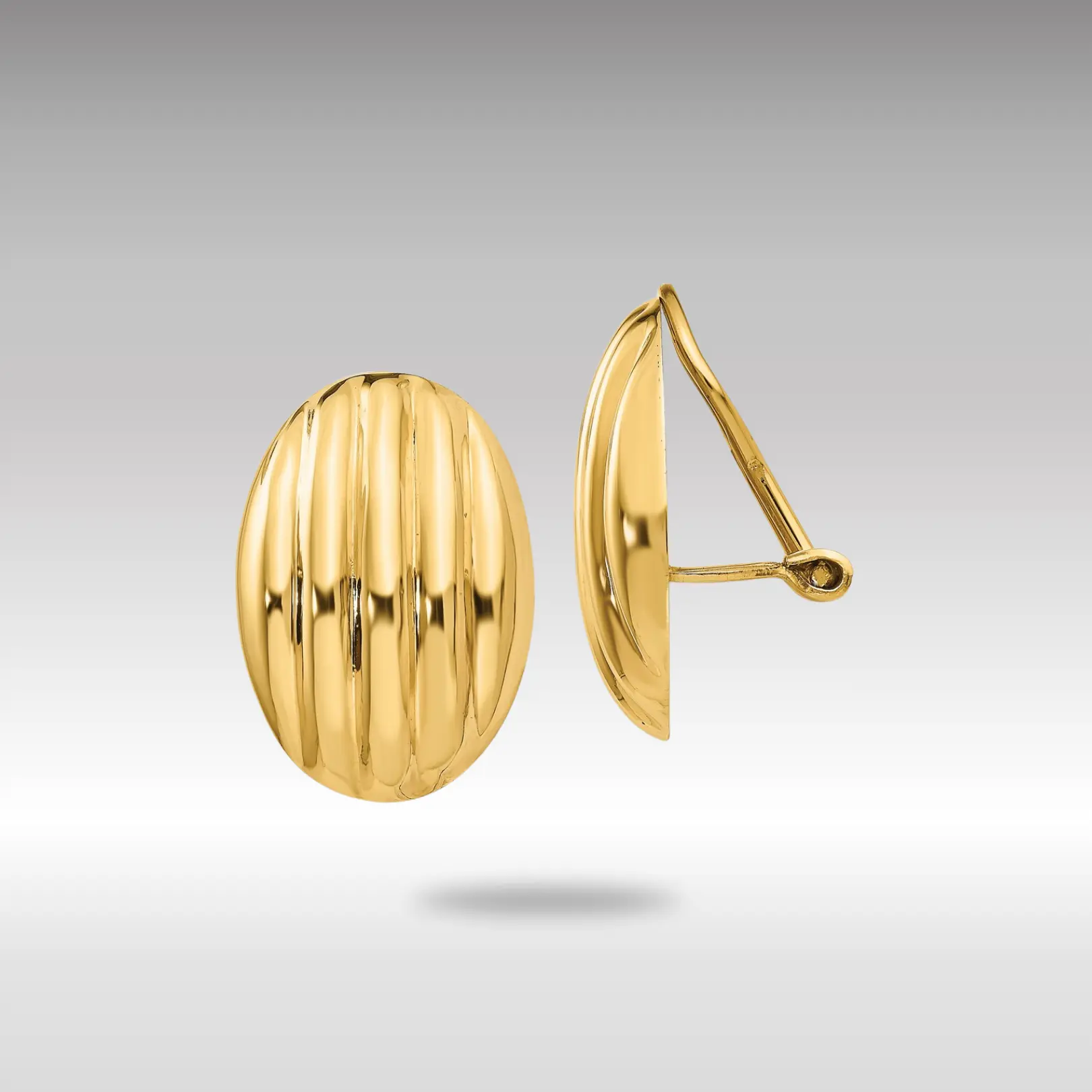14K Gold Non-pierced Fancy Earrings - Model H633