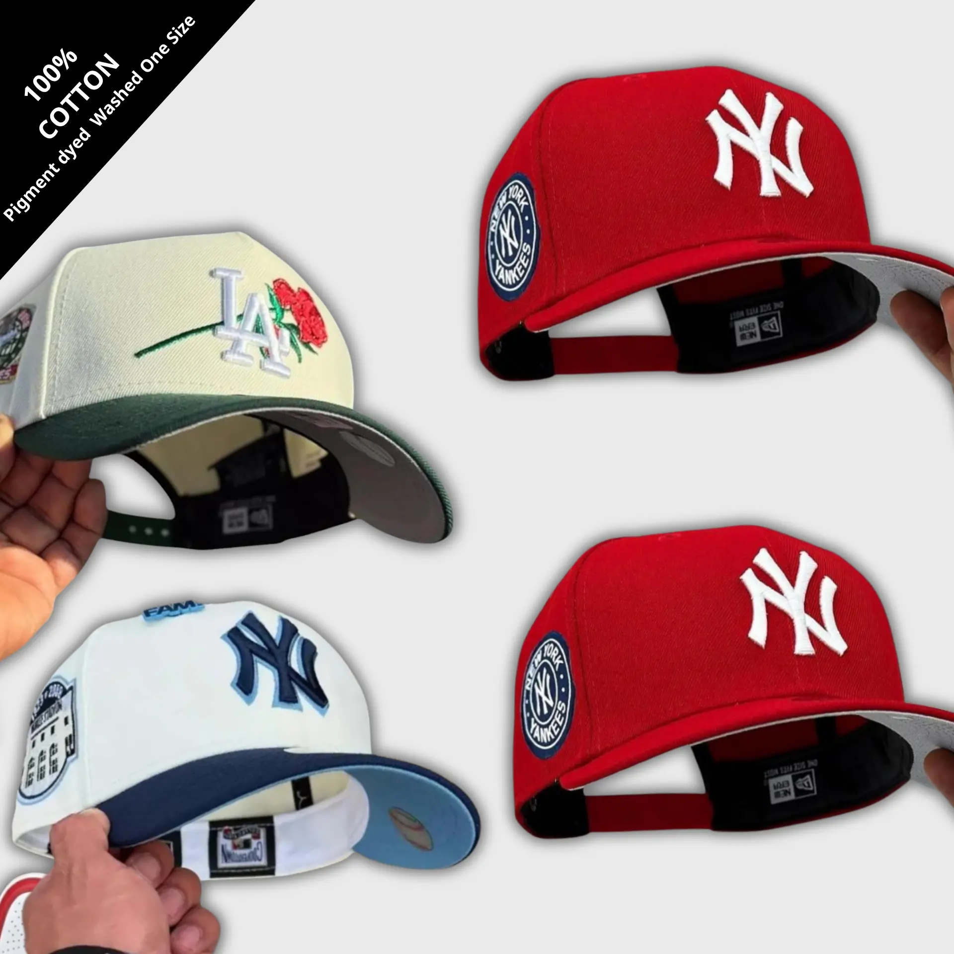New Era MLB NY Yankees LA Dodgers 9FORTY 59FIFTY Baseball Cap – Fitted Snapback Gorras Unisex, Adjustable Curved Brim Trucker Hat for Men Women, Streetwear Urban Fashion, Moda Urbana USA 2026, Vintage Sport Style, Trending TikTok Collection