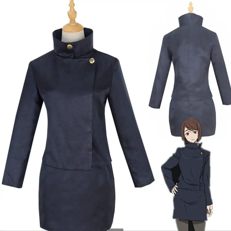 Anime Jujutsu Kaisen Shoko Ieiri Cosplay Costume Clothes Halloween Role Play Ieiri Shōko Dresses High School Uniform Skirt suits