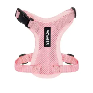 Voyager Step-In Lock Cat & Small Dog Harness - Adjustable Escape-Resistant Vest with Secure Lock Buckle for Small Medium Large Cats - Breathable Mesh, Reflective, Easy Step-In Design by Best Pet Supplies