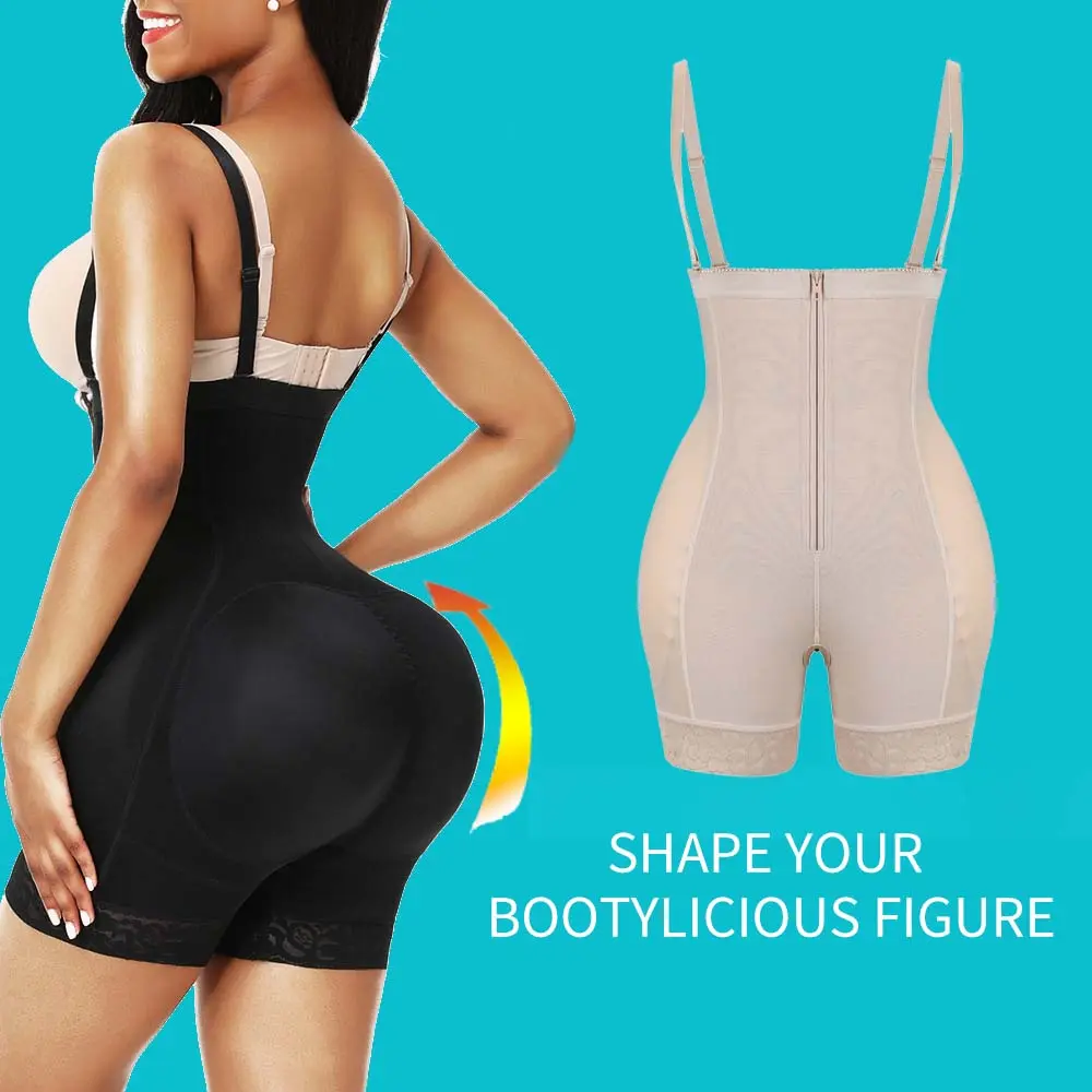 Fitforma Women's one-piece sexy shapewear with zipper, tight fitting beautiful body, belly tightening and hip lifting pants Womenswear Underwear Compression Lady