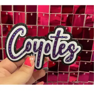 Coyotes  Rhinestone Iron On Patch