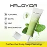 HALOVIDA BIOVOLUME128,Biotin,Rosemary Mint Herbal Scalp Scrub shampoo for Scalp Calming,Natural Volume Boosting,Pure,Deep Cleanser, & hair Refreshing All In One ,Paraben Free,Gentle formula for all types,150g