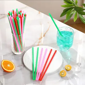 Heart Shaped Straws, 1 Count Disposable Drinking Straw with Individual Packaging, Utensils, Reusable Straws for Cocktails, Birthday Parties, Wedding Decorations