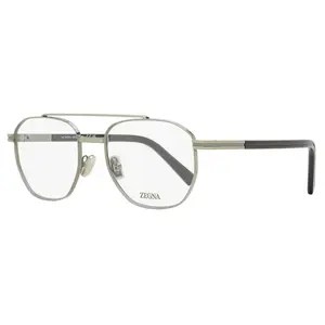 Zegna Geometric Pilot Eyeglasses EZ5285 012 Ruthenium 53mm