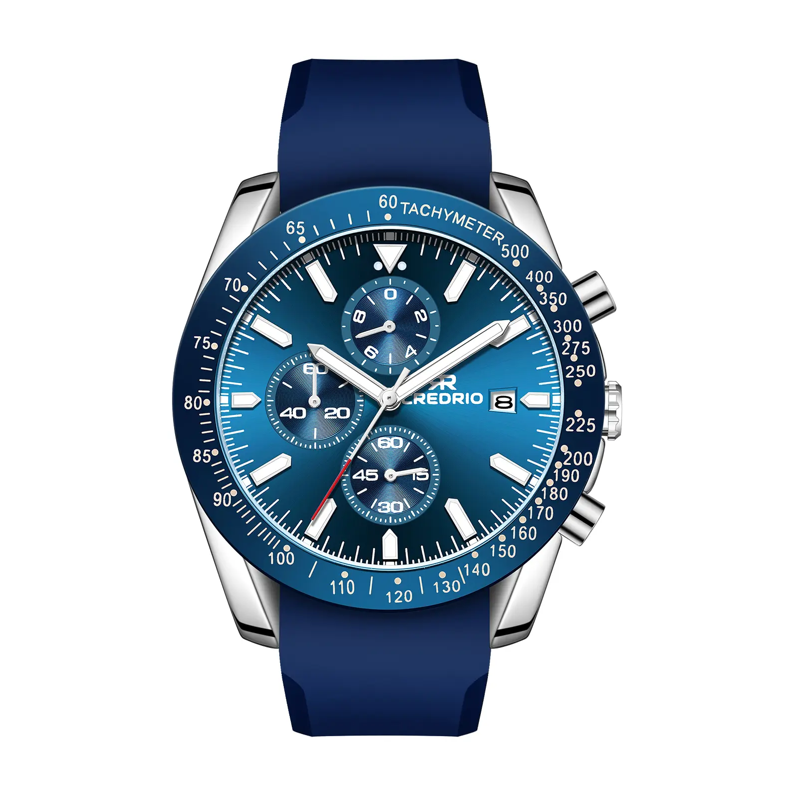 Watches for Men,Quartz Chronograph Mens Watches,Analog Waterproof Luminous Men Wwrist Watch,Sports Work Business Watches,Silicone Strap