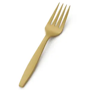 Elegant Gold Plastic Forks - 16 Count