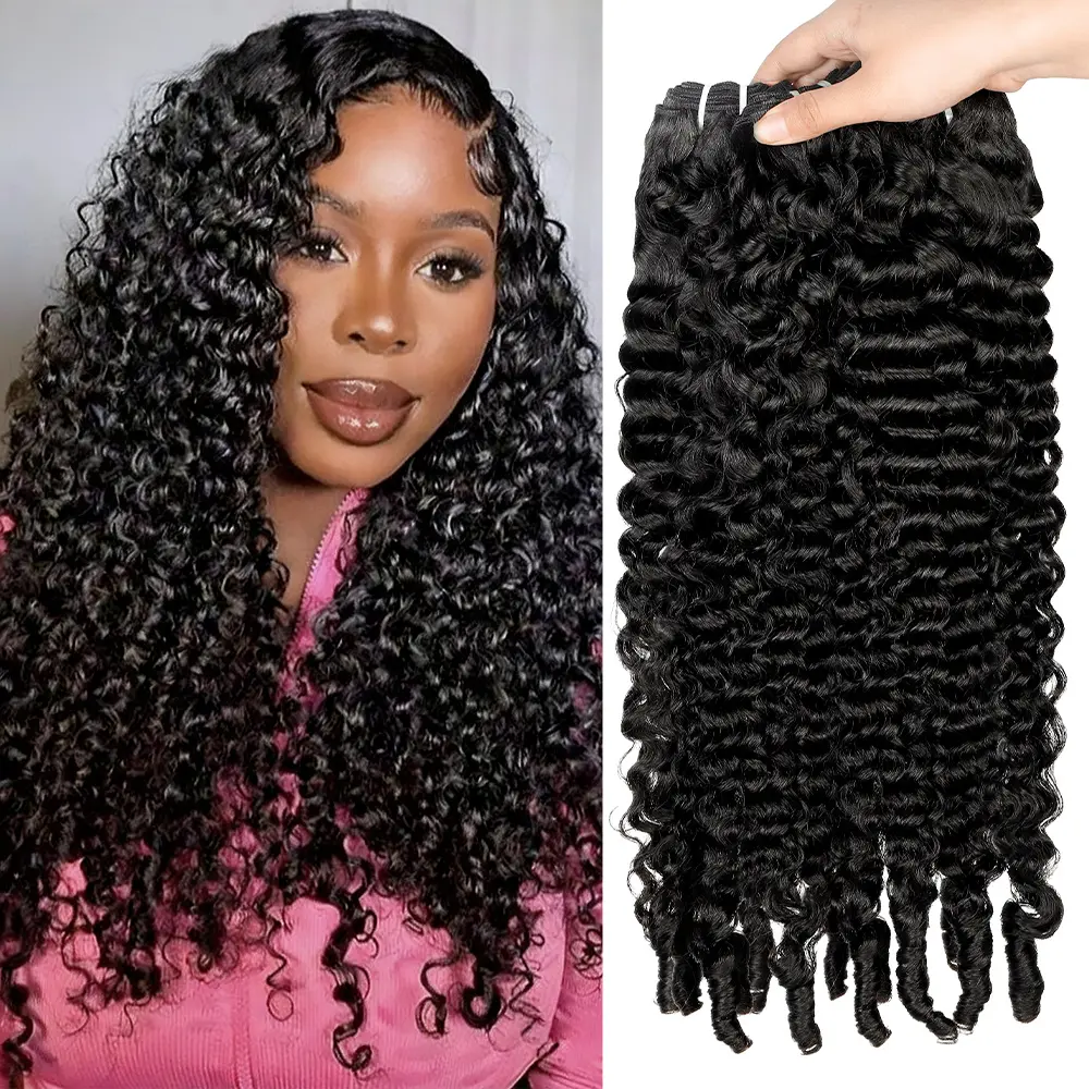 Allove Burmese Curly Bundles Human Hair 100% Unprocessed Virgin Hair Bundles Natural Color Spiral Curly End Human Hair Extensions #SummerVibes