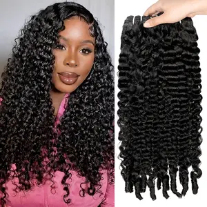 Allove Burmese Curly Bundles Human Hair 100% Unprocessed Virgin Hair Bundles Natural Color Spiral Curly End Human Hair Extensions #SummerVibes