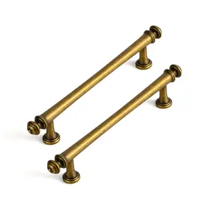 Retro Style Zinc Alloy Kitchen Drawer Pulls Mid-century Modern Cabinet Handles