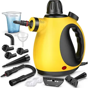 Pressurized Handheld Steam Cleaner for Home, Multi-Surface Steamer with 12 Accessories, 12.8oz  Steamer for Cleaning , Bathroom, Shower, Upholstery, Grout, Window,