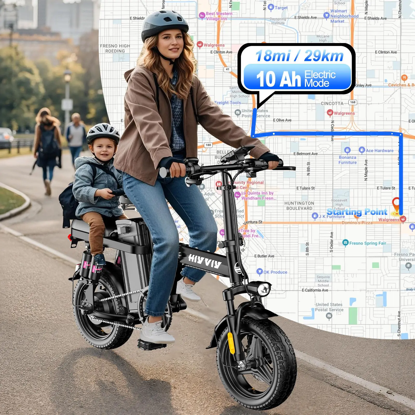 Adult Folding Ebike - 650W Peak Motor, 20MPH, 48V 720Wh UL2849 Certified Battery , 3X Suspension, Dual Disc Brakes, 14" Wheels, Quick Fold, Factory Direct Quality, US Local After-Sales for City Commute & Camping Step Through Ebike Folding Ebike