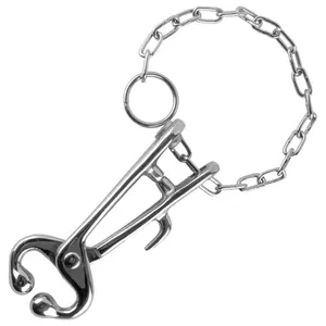 Jeffers Bull Nose Lead (Cow Nose Pliers) with Chain