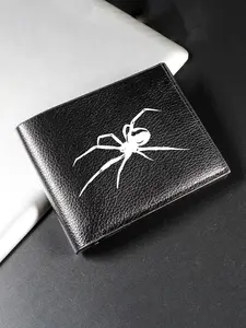 Stylish Men's Wallet with Spider Pattern, Short Credit Card Holder, Casual Wallet for Cash and Cards, Perfect Gift Pick